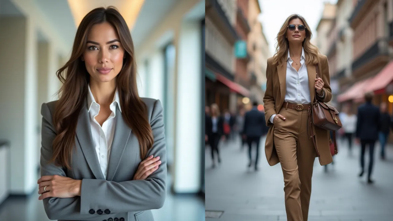 Imagem de mulheres elegantes geradas por IA